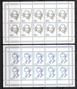 BRD Kleinbogen Michelnummer 1939 - 1940 postfrisch BRD Kleinbogen Michelnummer 1939 - 1940 postfrisch