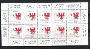 BRD Kleinbogen Michelnummer 1941 postfrisch BRD Kleinbogen Michelnummer 1941 postfrisch