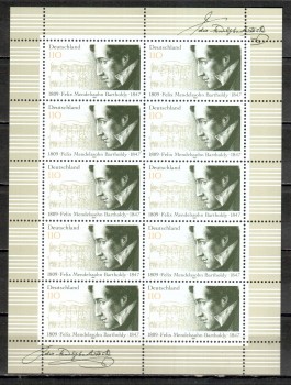 BRD Kleinbogen Michelnummer 1953 postfrisch BRD Kleinbogen Michelnummer 1953 postfrisch