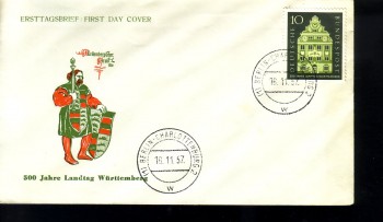 (intern:041) BRD Michelnummer 279 FDC