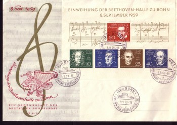 (intern:080b) BRD Michelnummer Block 2 FDC (intern:080b) BRD Michelnummer Block 2 FDC