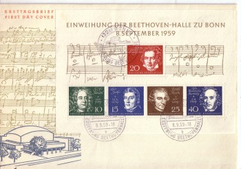 (intern:080e) BRD Michelnummer Block 2 FDC (intern:080e) BRD Michelnummer Block 2 FDC