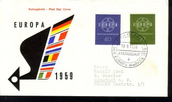 (intern:083) BRD Michelnummer 320 - 321 FDC (intern:083) BRD Michelnummer 320 - 321 FDC