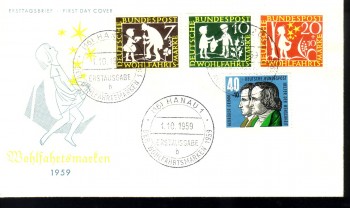 (intern:084) BRD Michelnummer 322 - 325 FDC (intern:084) BRD Michelnummer 322 - 325 FDC