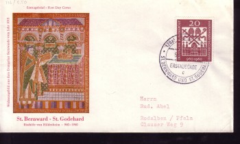 (intern:105) BRD Michelnummer 336 FDC (intern:105) BRD Michelnummer 336 FDC