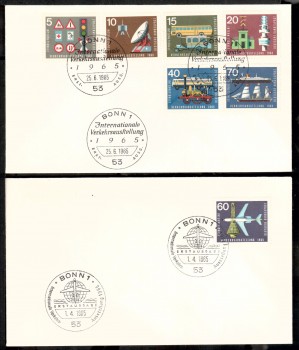 (intern:1058) BRD Michelnummer 468 - 474 FDC (intern:1058) BRD Michelnummer 468 - 474 FDC