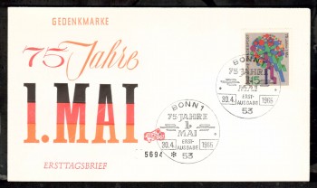 (intern:1063) BRD Michelnummer 475 FDC (intern:1063) BRD Michelnummer 475 FDC