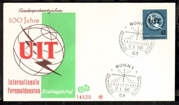 (intern:1065) BRD Michelnummer 476 FDC (intern:1065) BRD Michelnummer 476 FDC