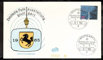 (intern:1079) BRD Michelnummer 481 FDC (intern:1079) BRD Michelnummer 481 FDC
