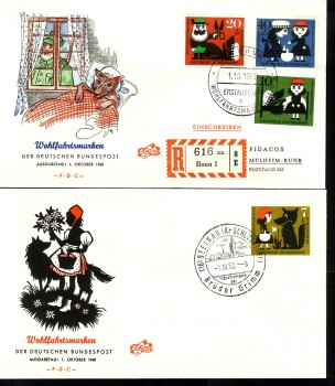 (intern:108) BRD Michelnummer 340 - 343 FDC (intern:108) BRD Michelnummer 340 - 343 FDC