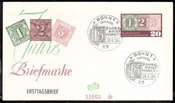(intern:1081) BRD Michelnummer 482 FDC (intern:1081) BRD Michelnummer 482 FDC