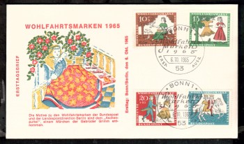 (intern:1087) BRD Michelnummer 485 - 488 FDC (intern:1087) BRD Michelnummer 485 - 488 FDC