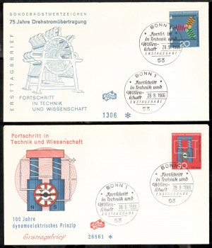 (intern:1119) BRD Michelnummer 521 - 522 FDC