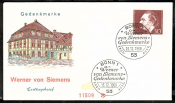 (intern:1126) BRD Michelnummer 528 FDC