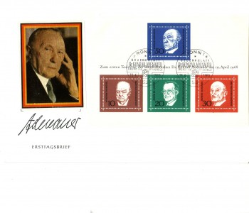 (intern:1170b) BRD Michelnummer Block 4 FDC