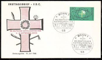 (intern:1183) BRD Michelnummer 568 FDC