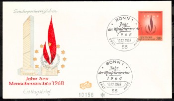 (intern:1194) BRD Michelnummer 575 FDC