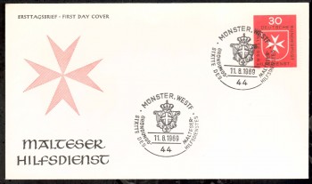 (intern:1232) BRD Michelnummer 600 FDC