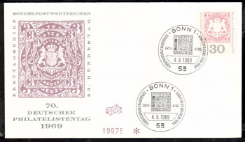 (intern:1235) BRD Michelnummer 601 FDC