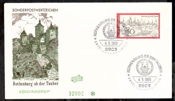 (intern:1244) BRD Michelnummer 603 FDC