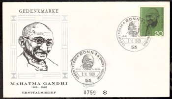 (intern:1254) BRD Michelnummer 608 FDC