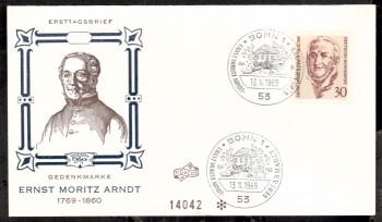 (intern:1266) BRD Michelnummer 611 FDC