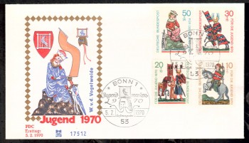 (intern:1268) BRD Michelnummer 612 - 615 FDC (intern:1268) BRD Michelnummer 612 - 615 FDC