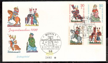 (intern:1270) BRD Michelnummer 612 - 615 FDC (intern:1270) BRD Michelnummer 612 - 615 FDC