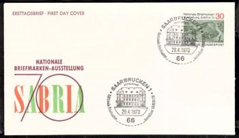 (intern:1280) BRD Michelnummer 619 FDC (intern:1280) BRD Michelnummer 619 FDC