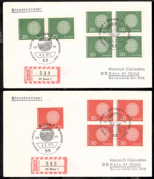 (intern:1284) BRD Michelnummer 620 - 621 FDC (intern:1284) BRD Michelnummer 620 - 621 FDC