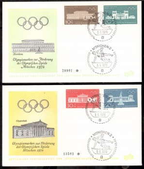 (intern:1292) BRD Michelnummer 624 - 627 FDC (intern:1292) BRD Michelnummer 624 - 627 FDC