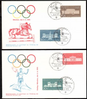 (intern:1294) BRD Michelnummer 624 - 627 FDC (intern:1294) BRD Michelnummer 624 - 627 FDC