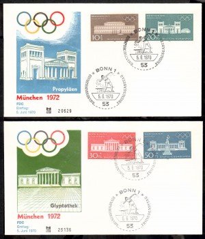 (intern:1295) BRD Michelnummer 624 - 627 FDC (intern:1295) BRD Michelnummer 624 - 627 FDC