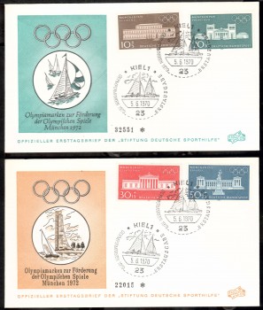 (intern:1296) BRD Michelnummer 624 - 627 FDC (intern:1296) BRD Michelnummer 624 - 627 FDC