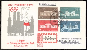 (intern:1297) BRD Michelnummer 624 - 627 FDC (intern:1297) BRD Michelnummer 624 - 627 FDC