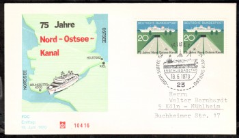 (intern:1301) BRD Michelnummer 628 FDC (intern:1301) BRD Michelnummer 628 FDC