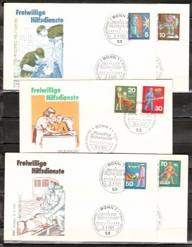 (intern:1305) BRD Michelnummer 629 - 634 FDC (intern:1305) BRD Michelnummer 629 - 634 FDC