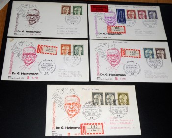 (intern:1307) BRD Michelnummer 635 - 645 FDC (intern:1307) BRD Michelnummer 635 - 645 FDC