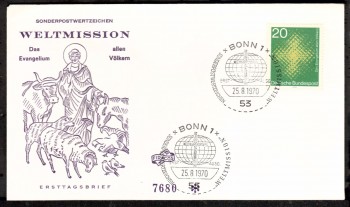 (intern:1311) BRD Michelnummer 647 FDC (intern:1311) BRD Michelnummer 647 FDC