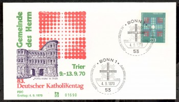 (intern:1316) BRD Michelnummer 648 FDC (intern:1316) BRD Michelnummer 648 FDC