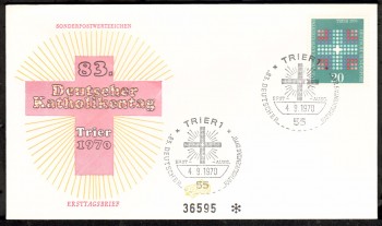 (intern:1317) BRD Michelnummer 648 FDC (intern:1317) BRD Michelnummer 648 FDC