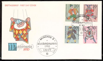 (intern:1325) BRD Michelnummer 650 - 653 FDC (intern:1325) BRD Michelnummer 650 - 653 FDC
