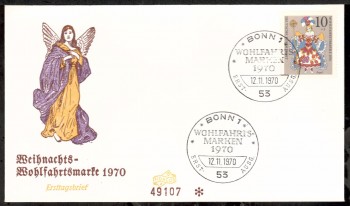 (intern:1334) BRD Michelnummer 655 FDC (intern:1334) BRD Michelnummer 655 FDC