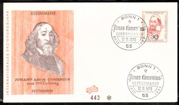 (intern:1337) BRD Michelnummer 656 FDC (intern:1337) BRD Michelnummer 656 FDC