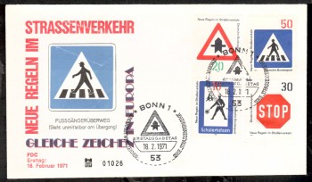 (intern:1364) BRD Michelnummer 665 - 668 FDC (intern:1364) BRD Michelnummer 665 - 668 FDC