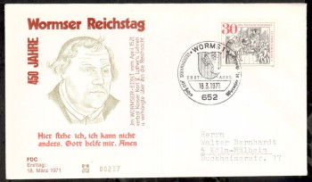 (intern:1368) BRD Michelnummer 669 FDC (intern:1368) BRD Michelnummer 669 FDC