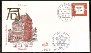 (intern:1385) BRD Michelnummer 677 FDC (intern:1385) BRD Michelnummer 677 FDC