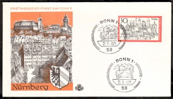 (intern:1390) BRD Michelnummer 678 FDC (intern:1390) BRD Michelnummer 678 FDC