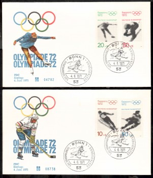 (intern:1399) BRD Michelnummer 680 - 683 FDC (intern:1399) BRD Michelnummer 680 - 683 FDC