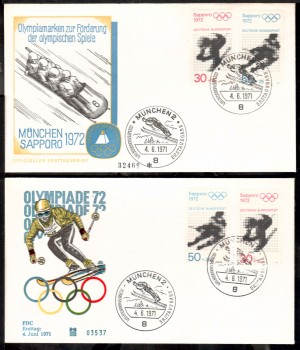 (intern:1400) BRD Michelnummer 680 - 683 FDC (intern:1400) BRD Michelnummer 680 - 683 FDC